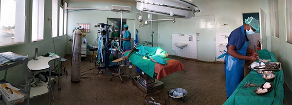  Panorama of operating room in Tanzania